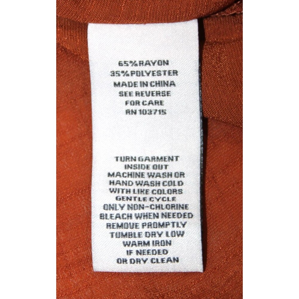 Nanette Lepore Gingerbread Tunic Blouse M Rayon Blend Long Sleeve Womens Top NWT - Picture 6 of 10